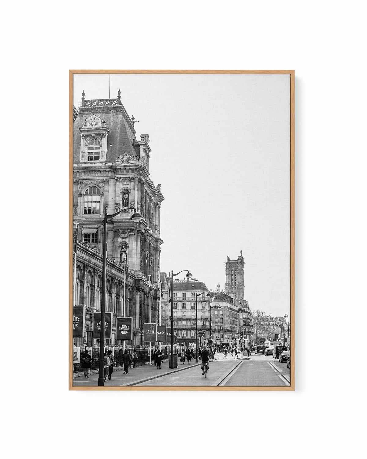 Paris Streets II by Jovani Demetrie | Framed Canvas Art Print