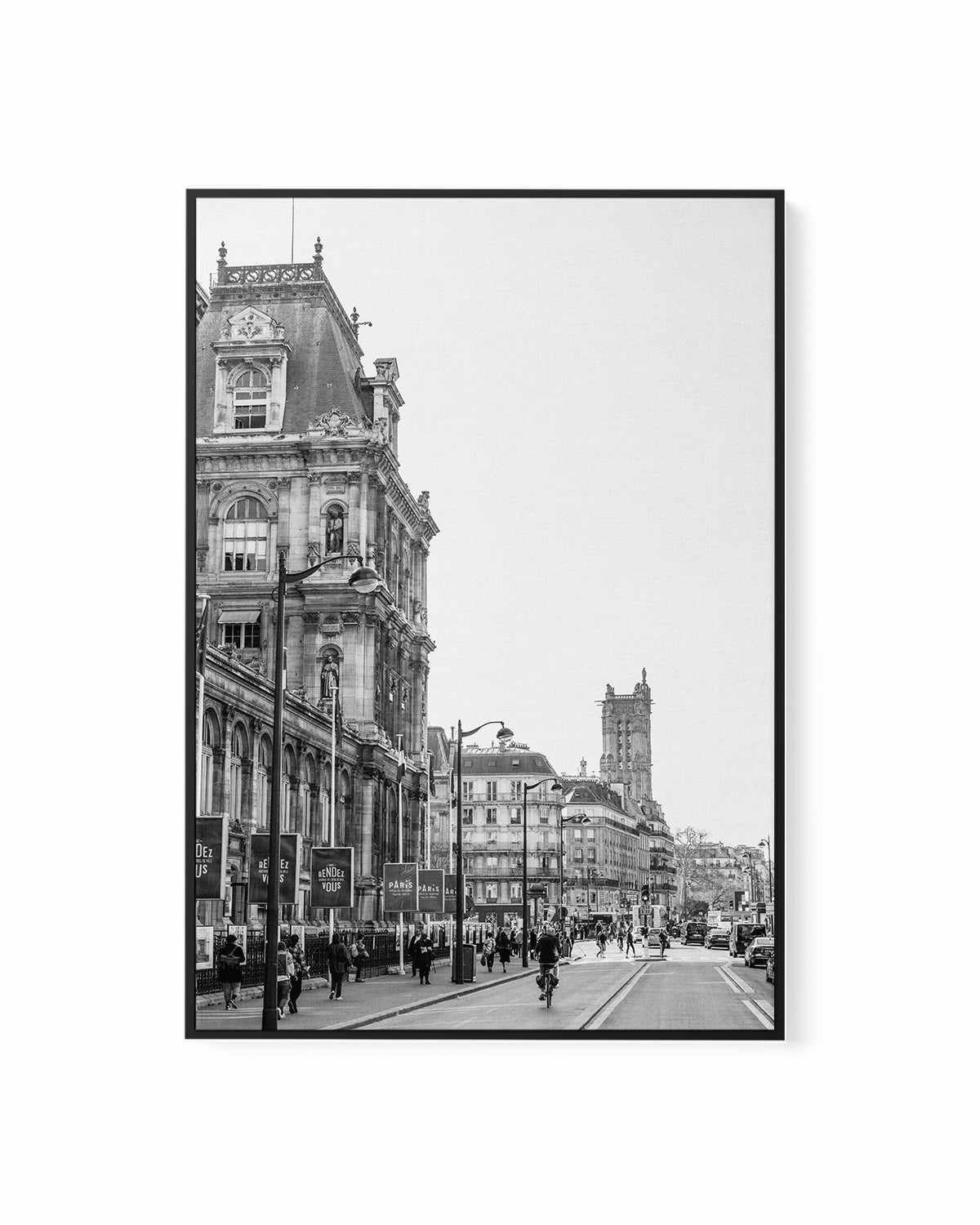 Paris Streets II by Jovani Demetrie | Framed Canvas Art Print