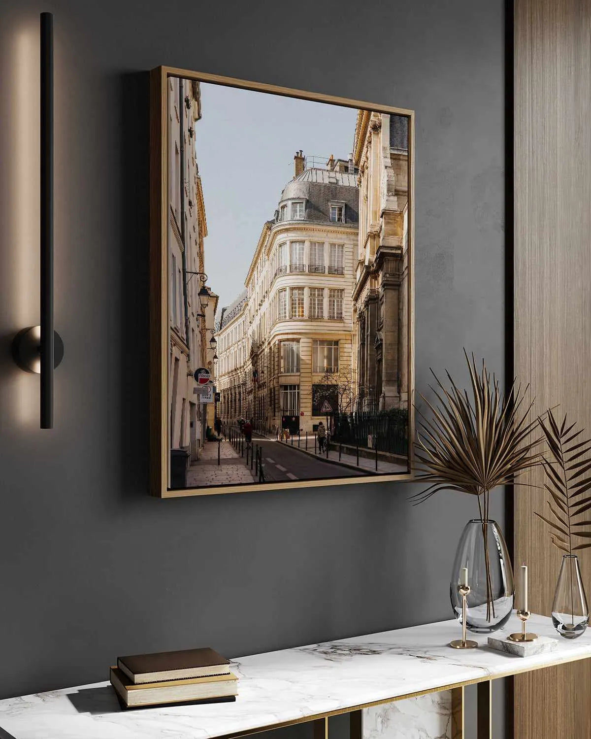 Paris Streets by Jovani Demetrie | Framed Canvas Art Print from Olive et Oriel where you can shop wallpaper and artworks online