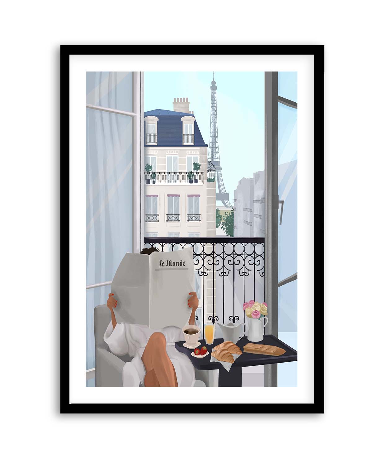 Paris Balcony By Petra Lizde | Art Print