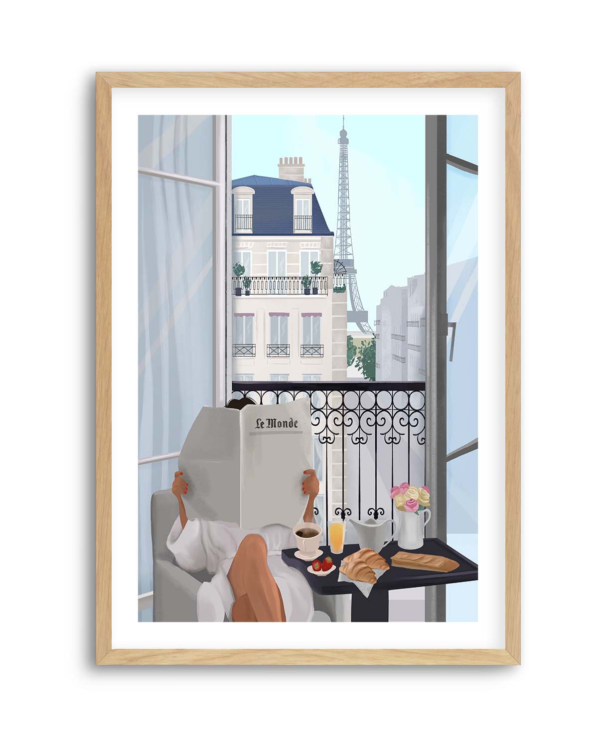 Paris Balcony By Petra Lizde | Art Print