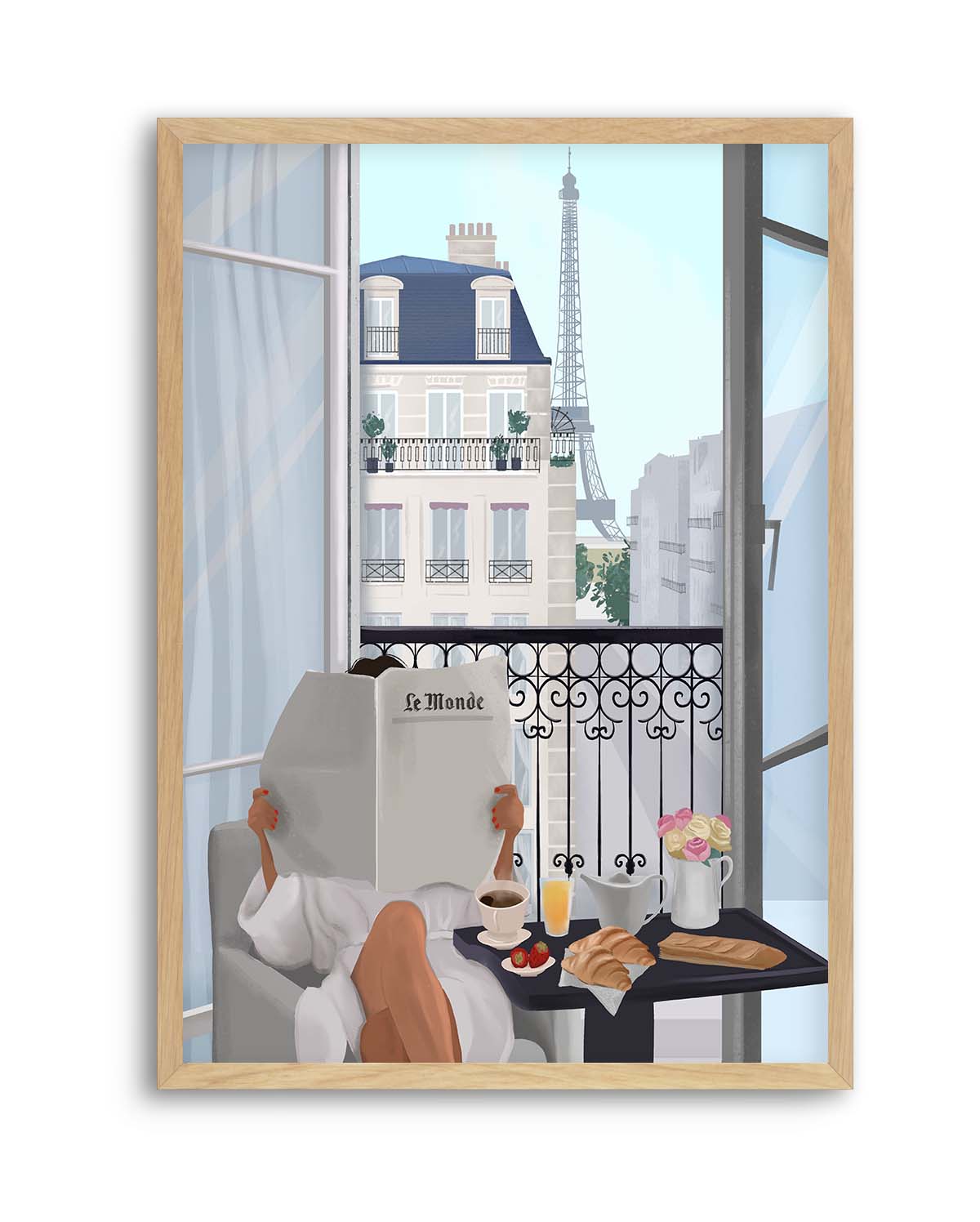 Paris Balcony By Petra Lizde | Art Print