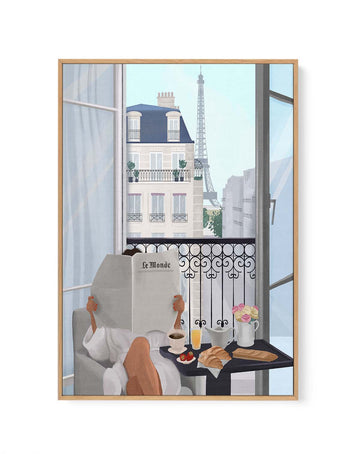 Paris Balcony By Petra Lizde | Framed Canvas Art Print from Olive et Oriel where you can shop wallpaper and artworks online