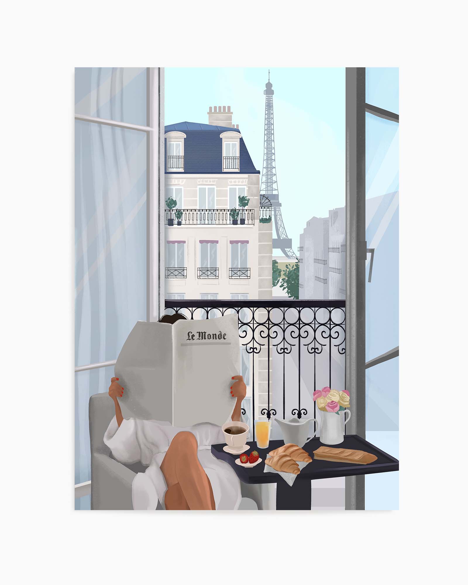 Paris Balcony By Petra Lizde | Art Print