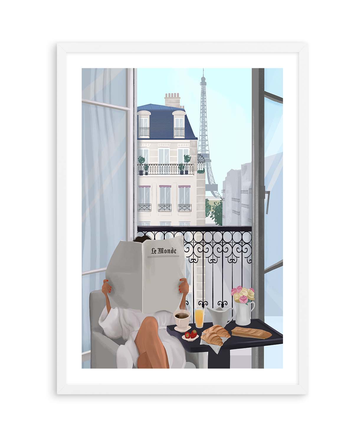 Paris Balcony By Petra Lizde | Art Print