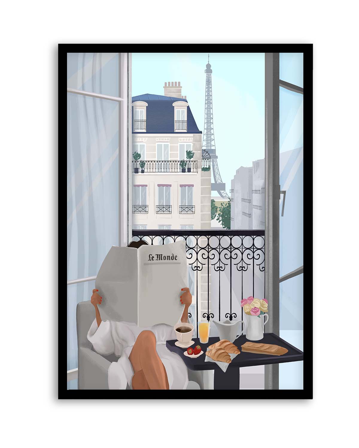 Paris Balcony By Petra Lizde | Art Print