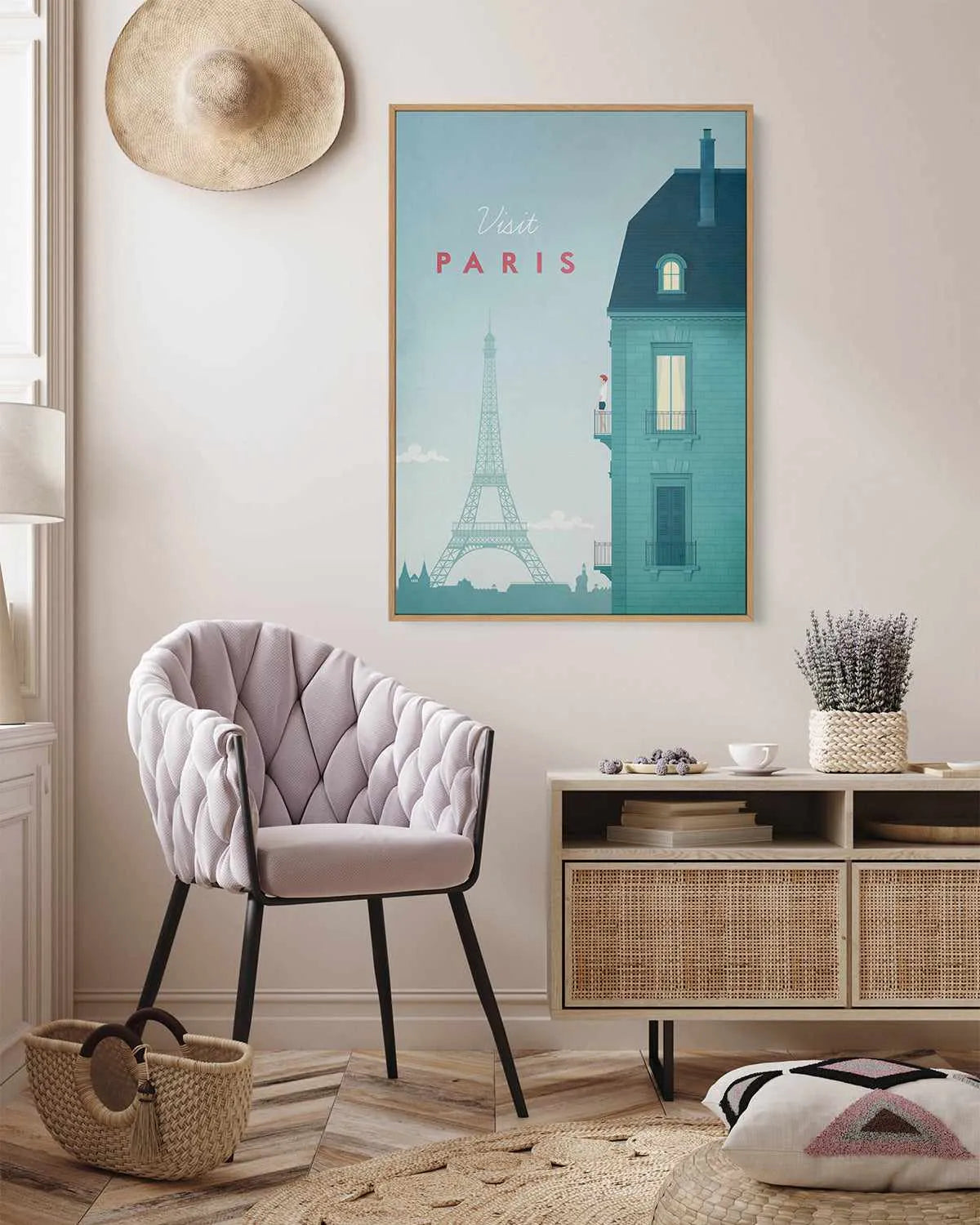 Paris by Henry Rivers | Framed Canvas Art Print from Olive et Oriel where you can shop wallpaper and artworks online