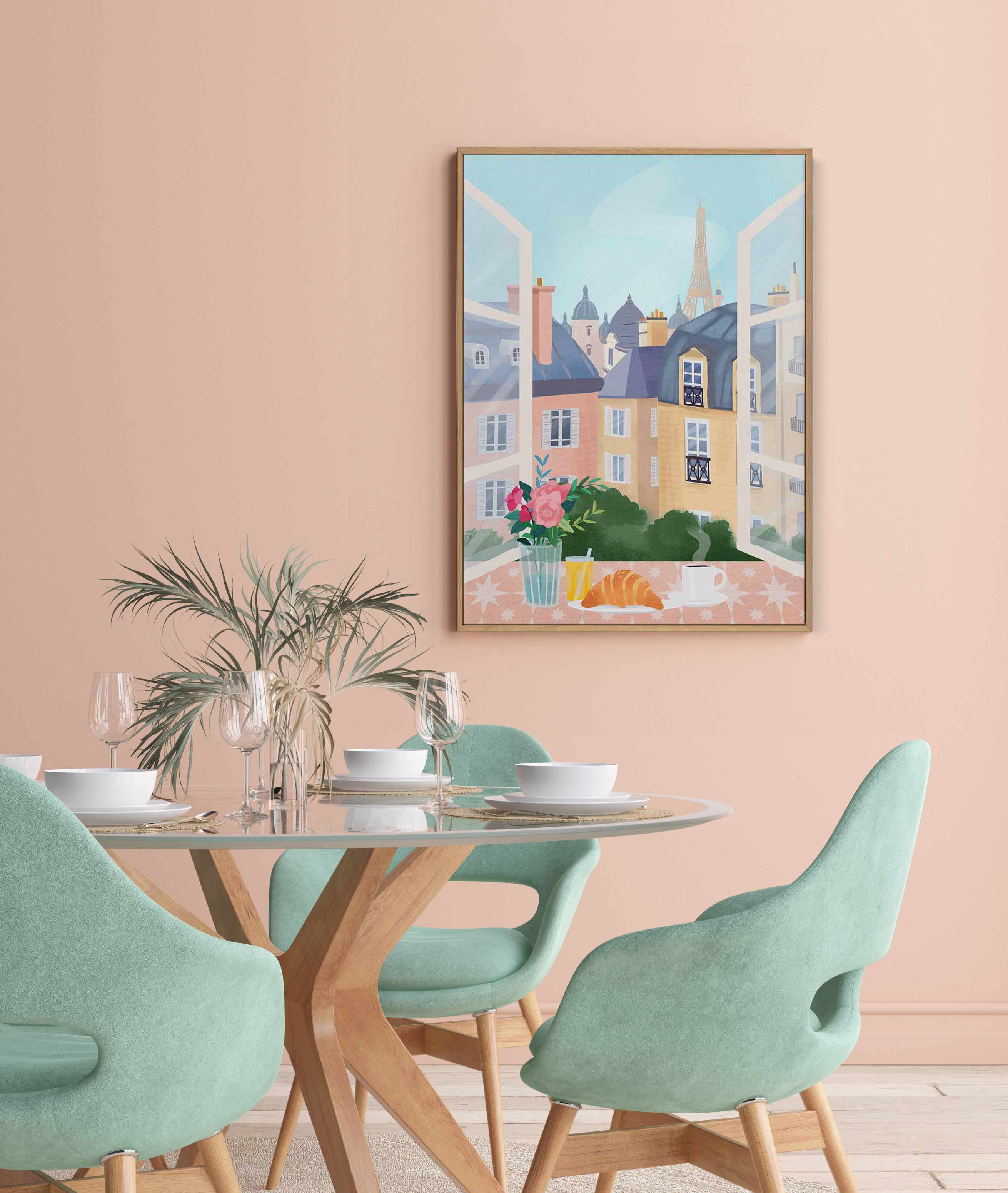 Paris by Petra Lizde | Framed Canvas Art Print