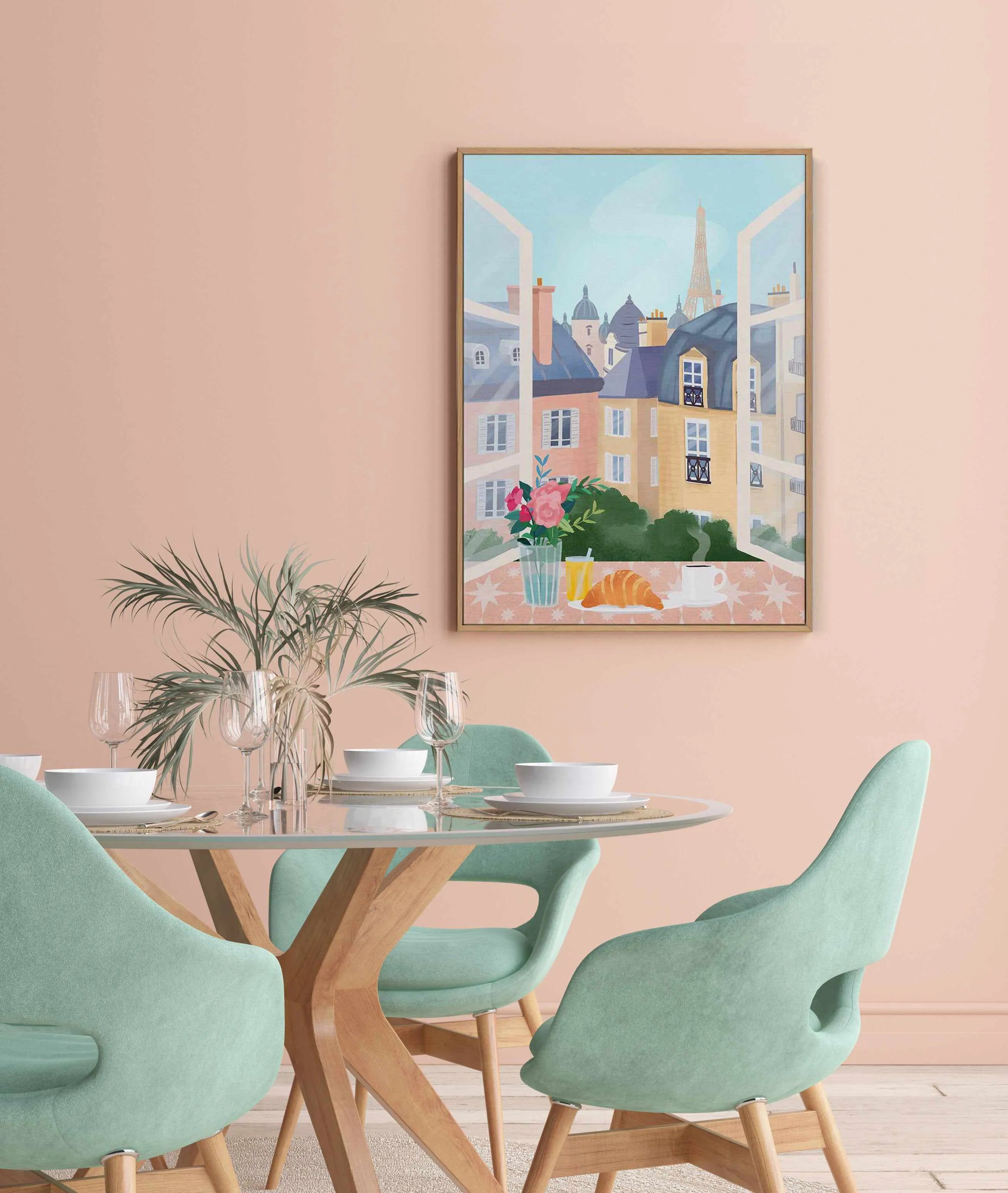 Paris by Petra Lizde | Framed Canvas Art Print from Olive et Oriel where you can shop wallpaper and artworks online