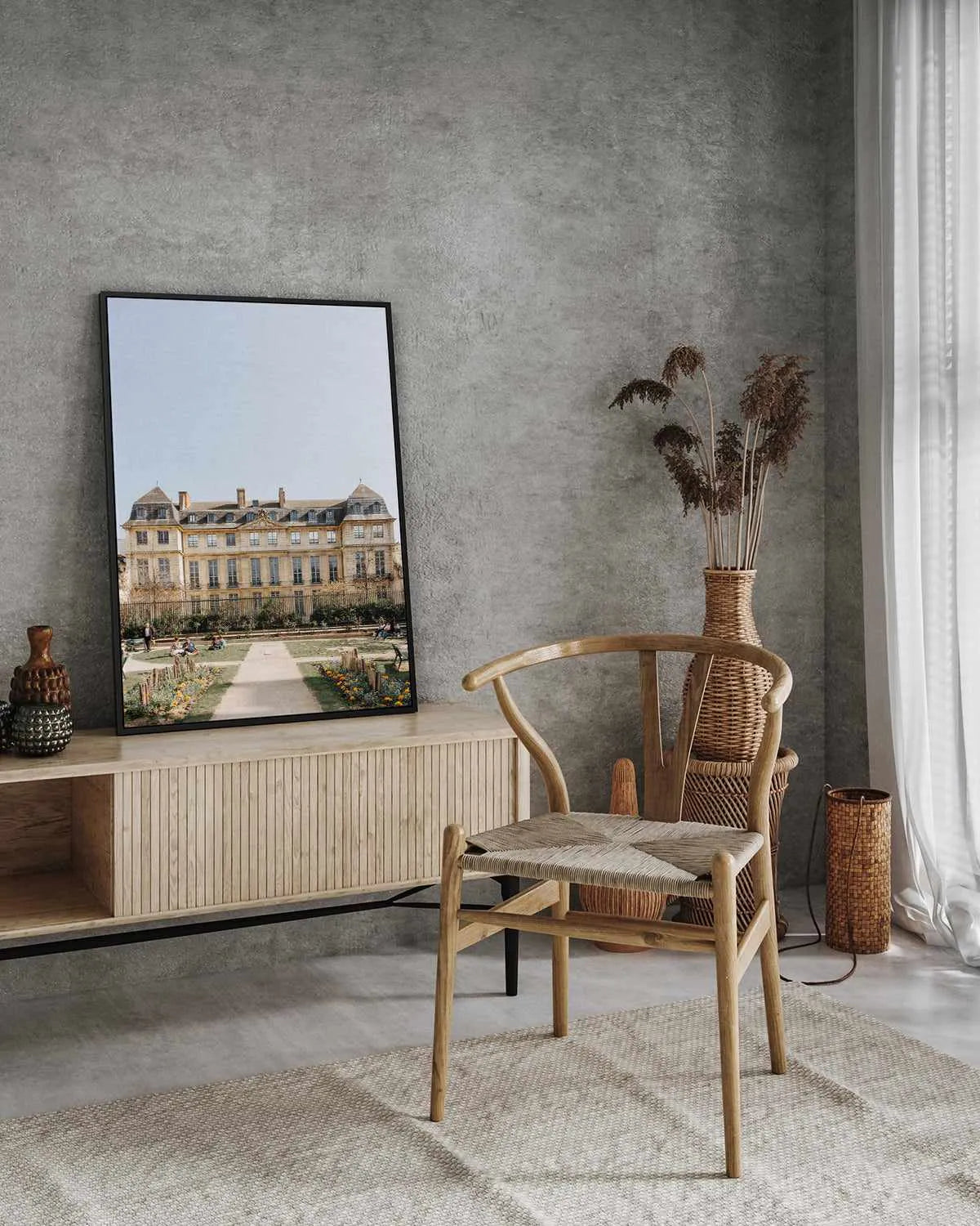 Parisian Palais by Jovani Demetrie | Framed Canvas Art Print from Olive et Oriel where you can shop wallpaper and artworks online