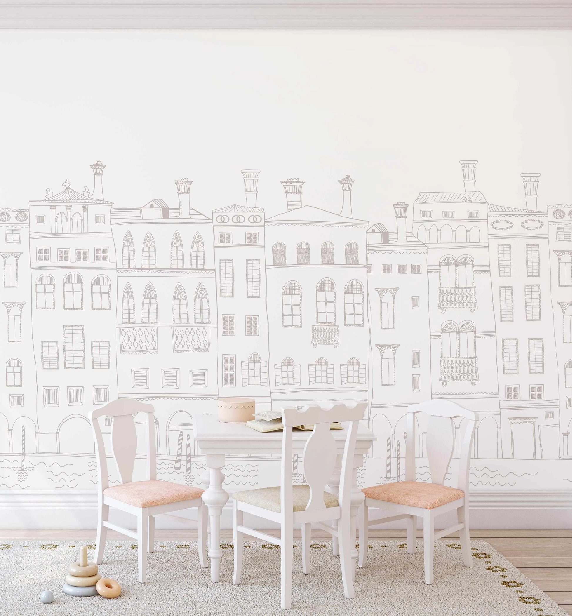 Parisian Street Wallpaper Mural-Wallpaper-Buy Kids Removable Wallpaper Online Our Custom Made Children√¢‚Ç¨‚Ñ¢s Wallpapers Are A Fun Way To Decorate And Enhance Boys Bedroom Decor And Girls Bedrooms They Are An Amazing Addition To Your Kids Bedroom Walls Our Collection of Kids Wallpaper Is Sure To Transform Your Kids Rooms Interior Style From Pink Wallpaper To Dinosaur Wallpaper Even Marble Wallpapers For Teen Boys Shop Peel And Stick Wallpaper Online Today With Olive et Oriel