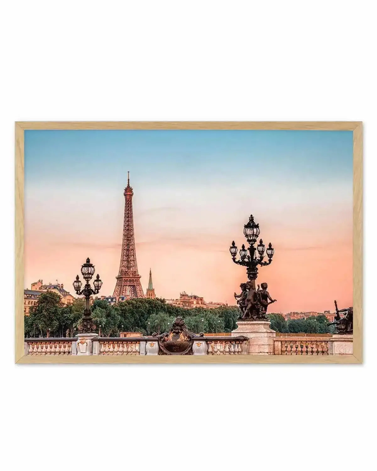 Parisian Sunsets Art Print from Olive et Oriel where you can shop wallpaper and artworks online