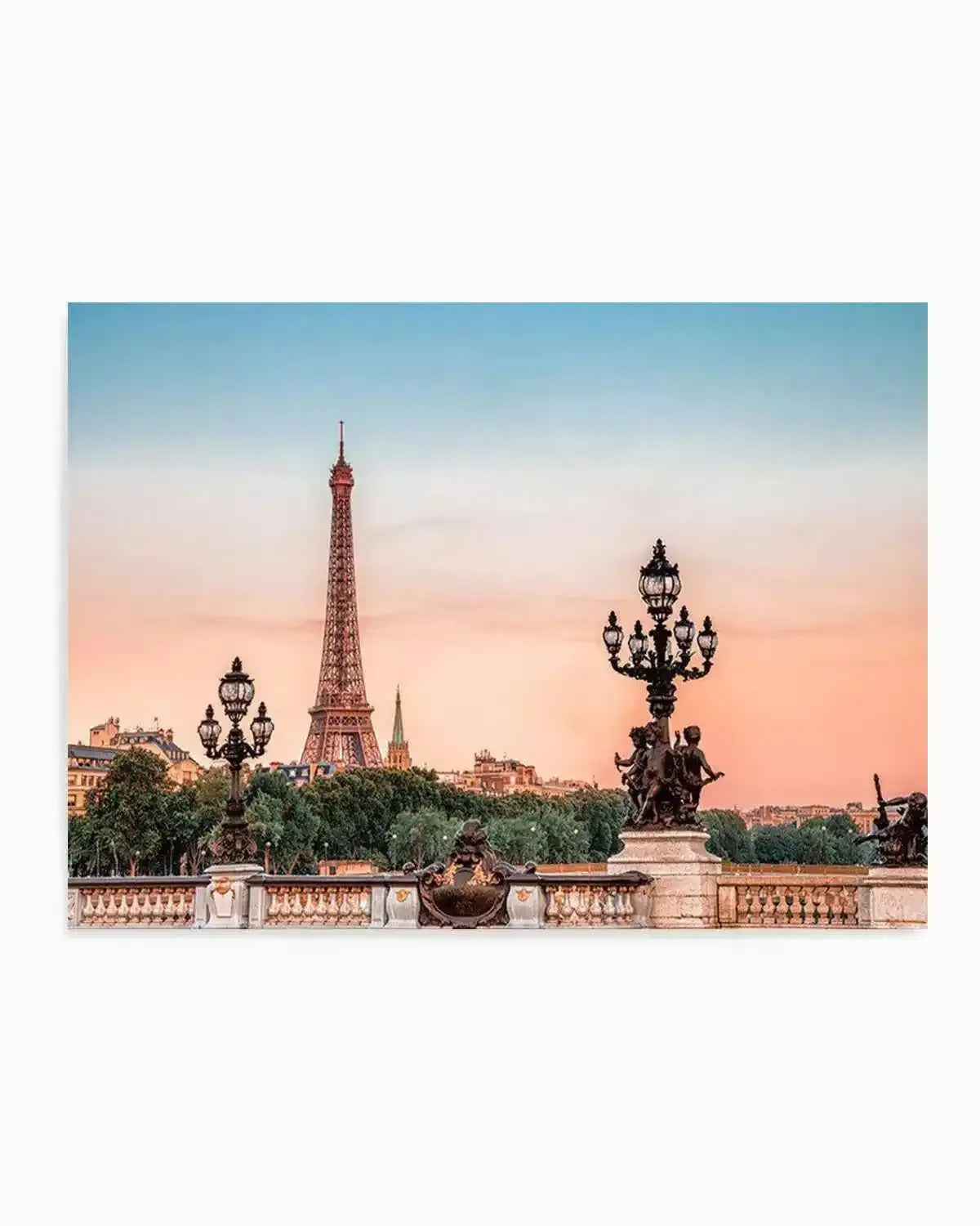 Parisian Sunsets Art Print from Olive et Oriel where you can shop wallpaper and artworks online