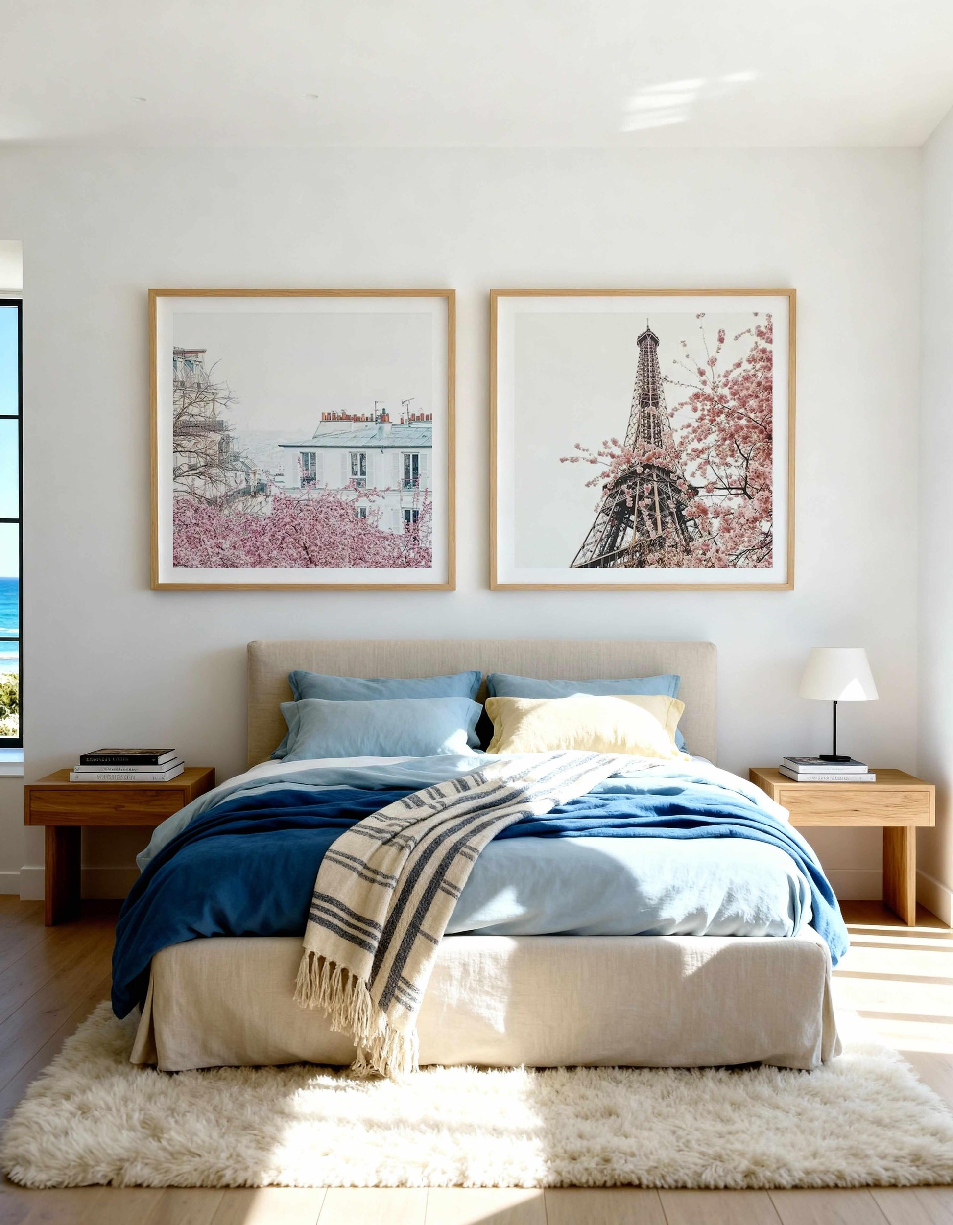 Parisian Blooms I & II Art Print Set of 2 | Matching Wall Art from Olive et Oriel where you can shop wallpaper and artworks online