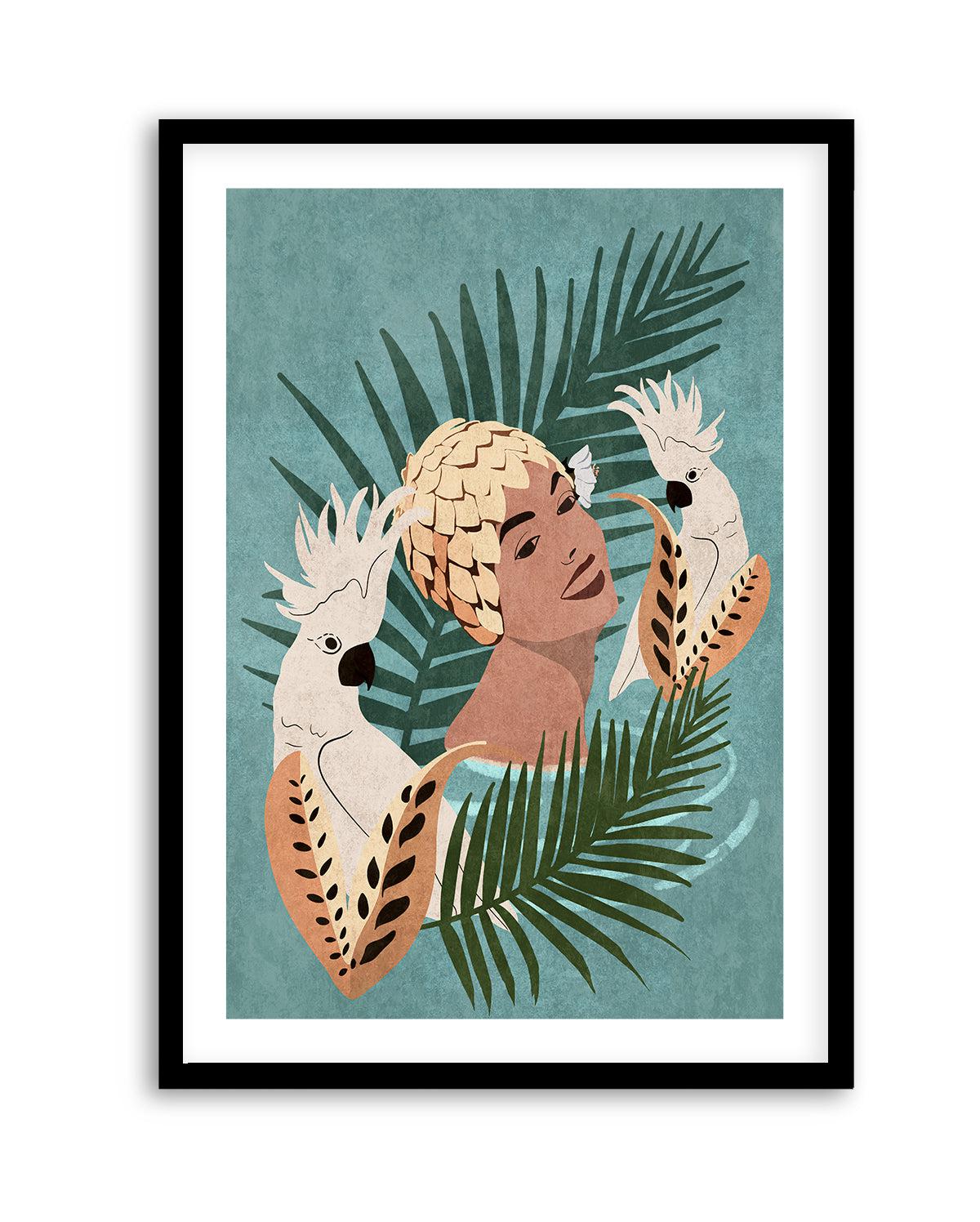 Parrot and Beauty By Emel Tunabylu | Art Print