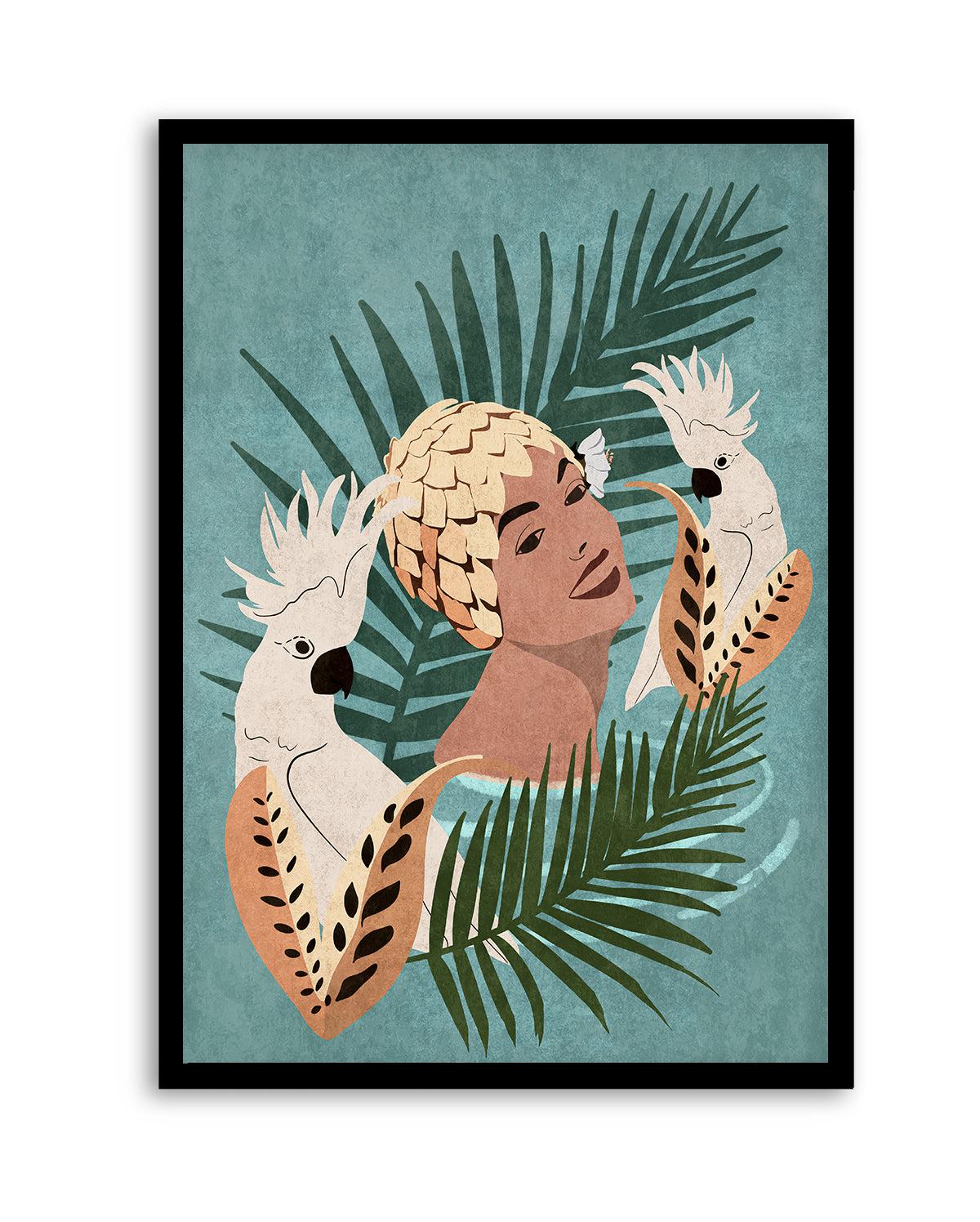 Parrot and Beauty By Emel Tunabylu | Art Print