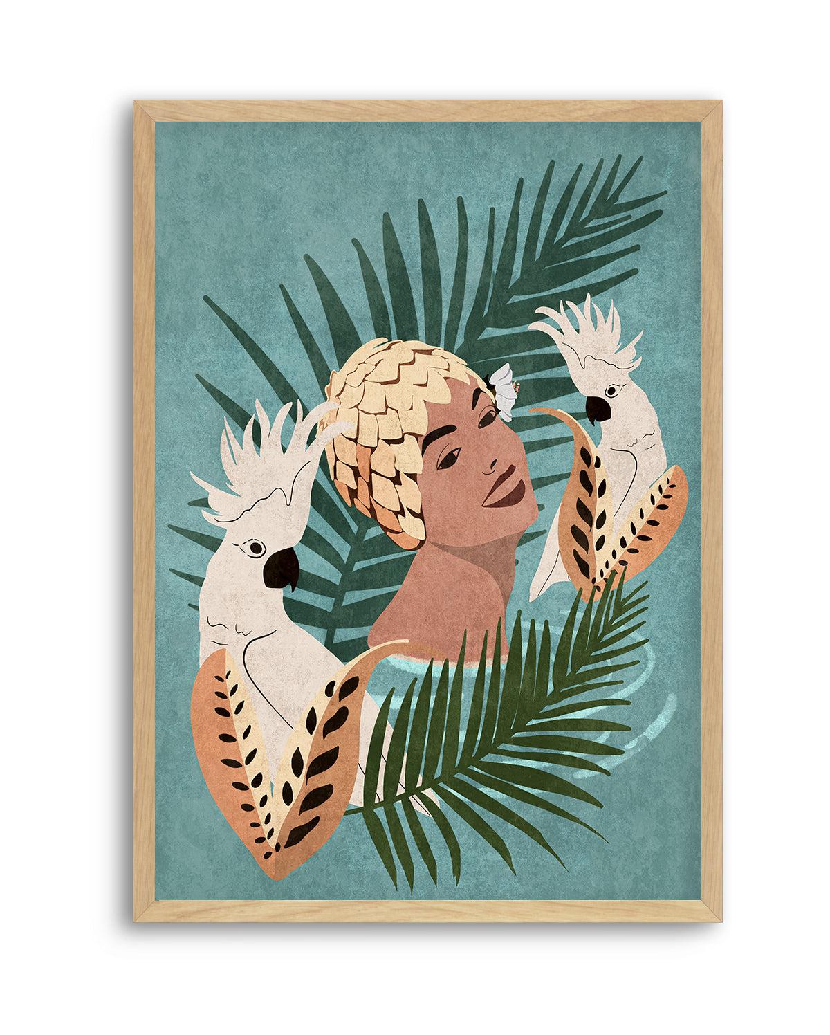 Parrot and Beauty By Emel Tunabylu | Art Print