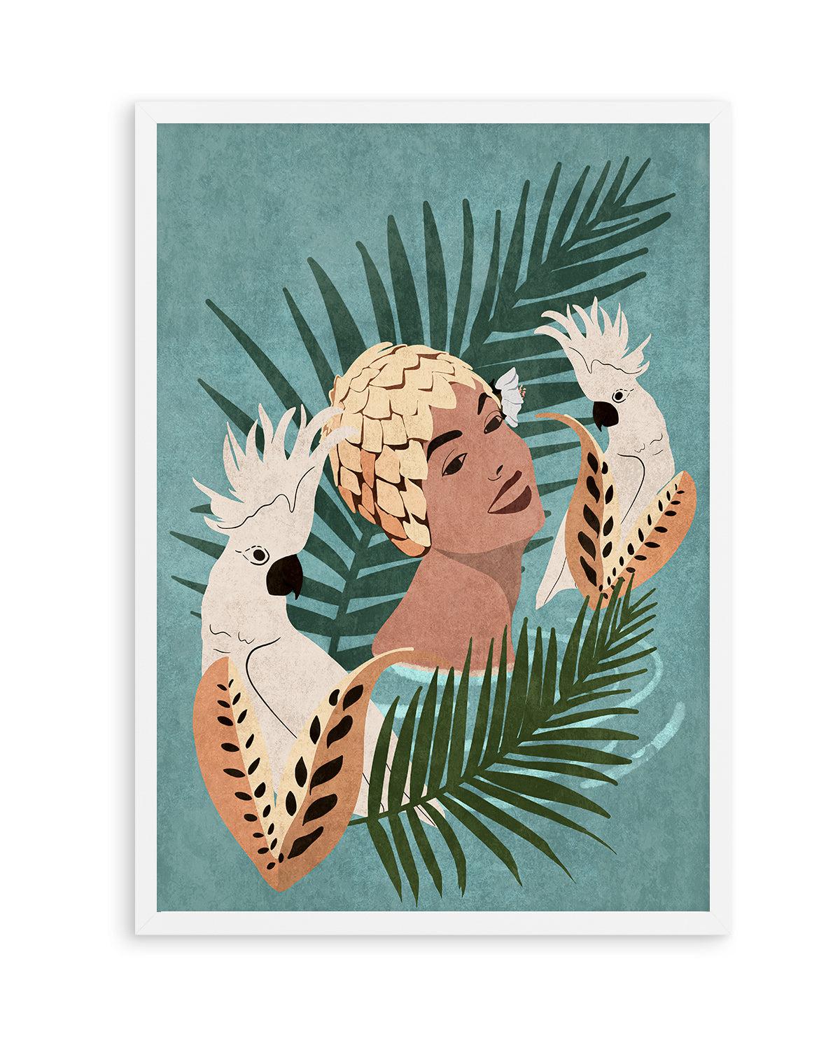 Parrot and Beauty By Emel Tunabylu | Art Print