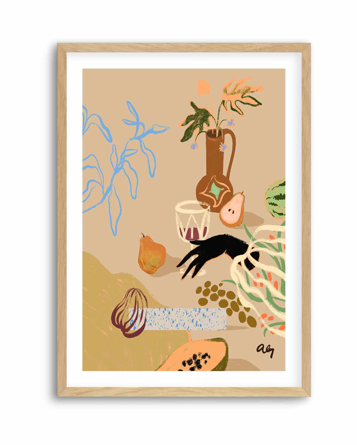 Pass Me The Pear by Arty Guava | Art Print