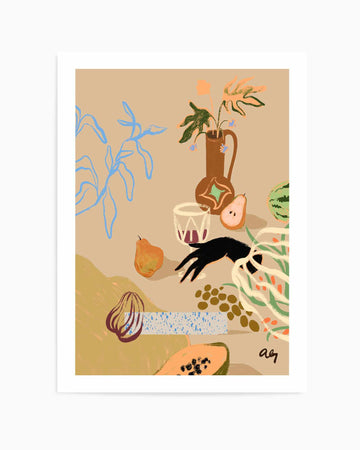 Pass Me The Pear by Arty Guava | Art Print from Olive et Oriel where you can shop wallpaper and artworks online