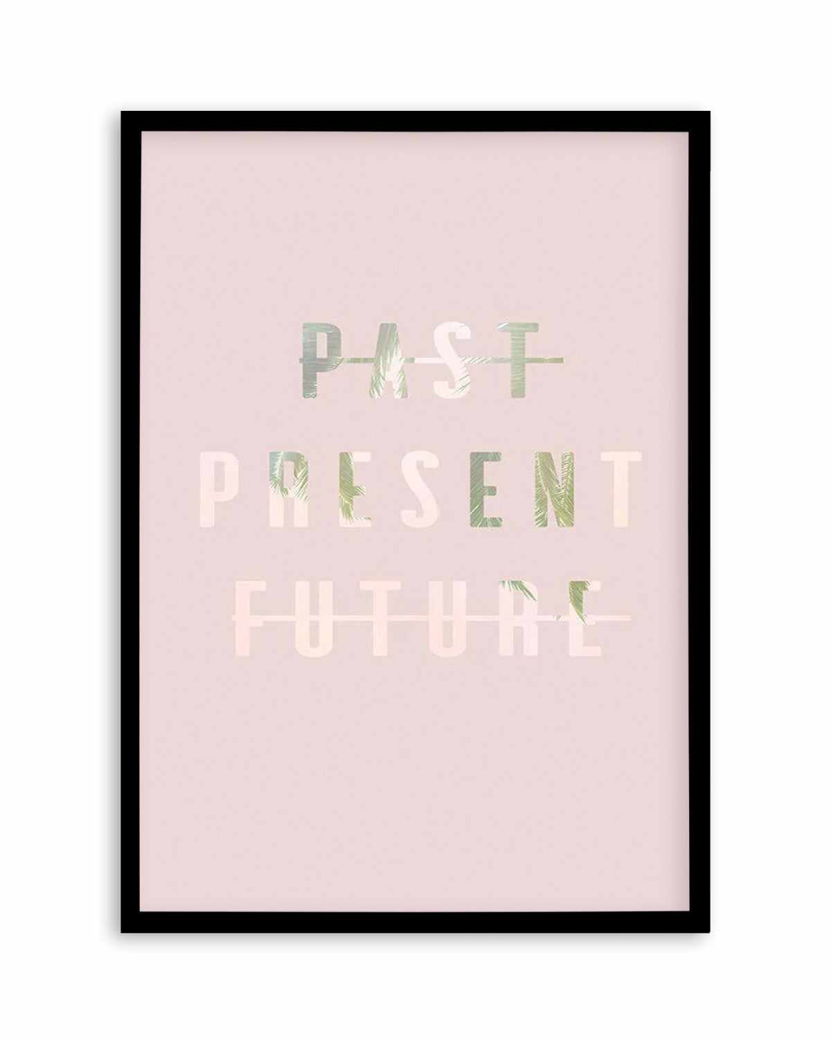 Past Present Future | Blush Art Print