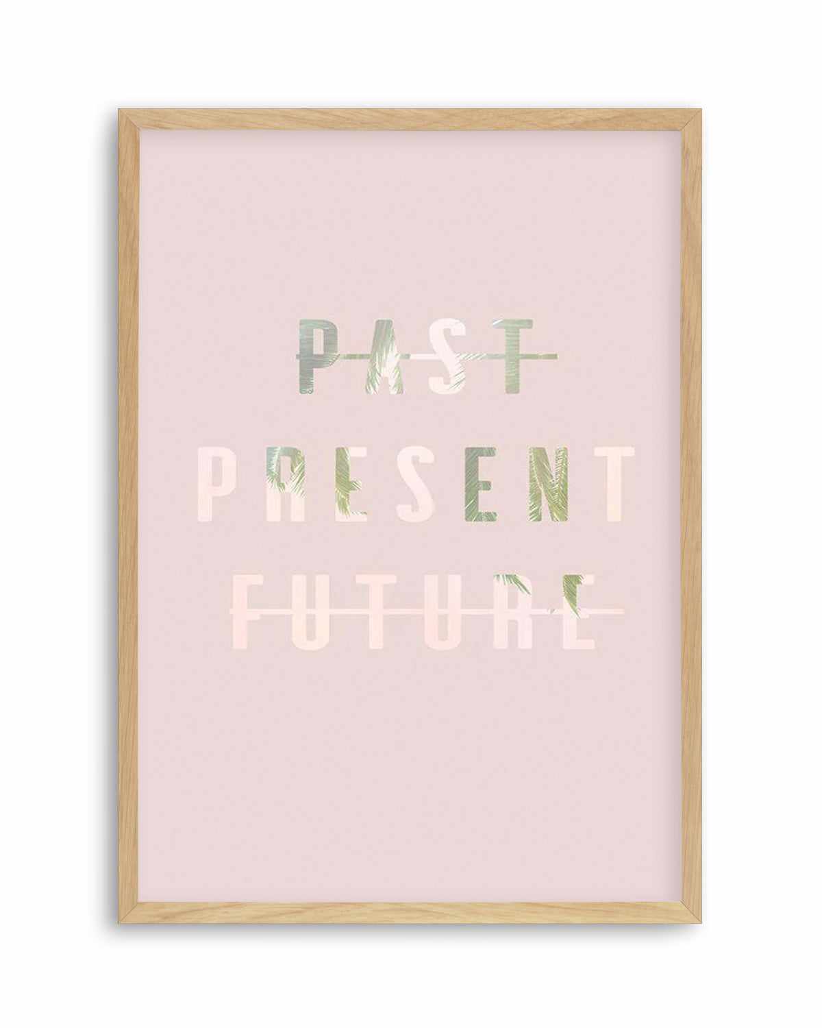 Past Present Future | Blush Art Print