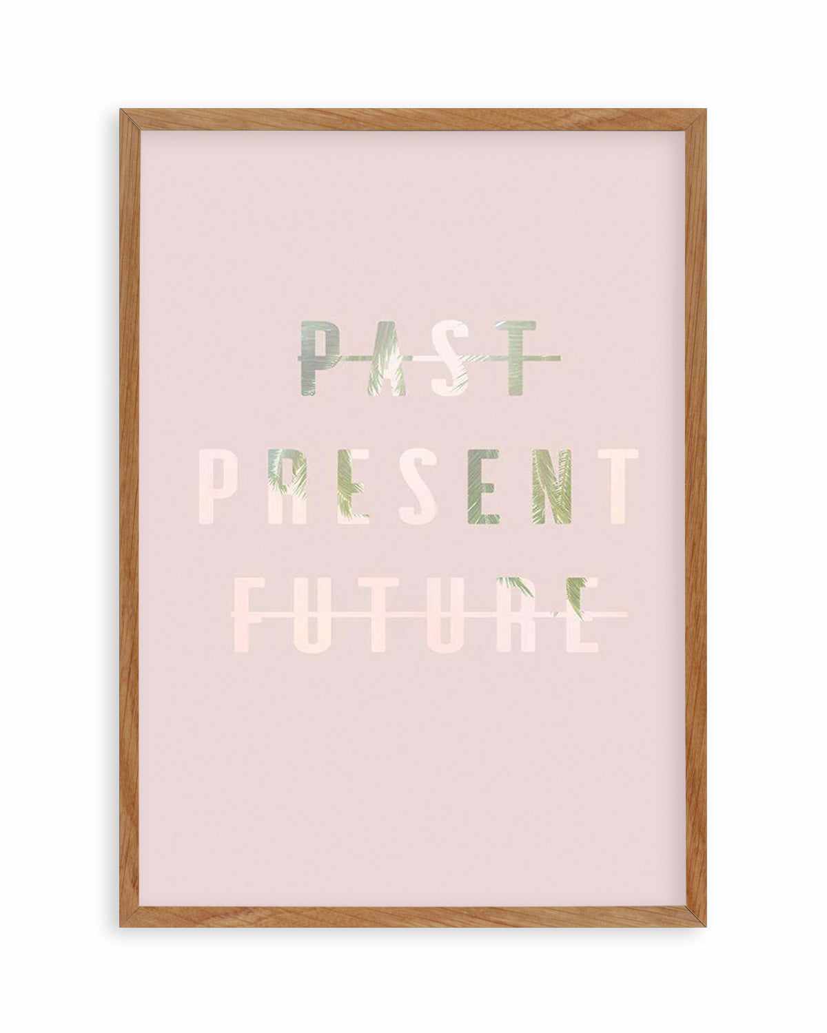 Past Present Future | Blush Art Print