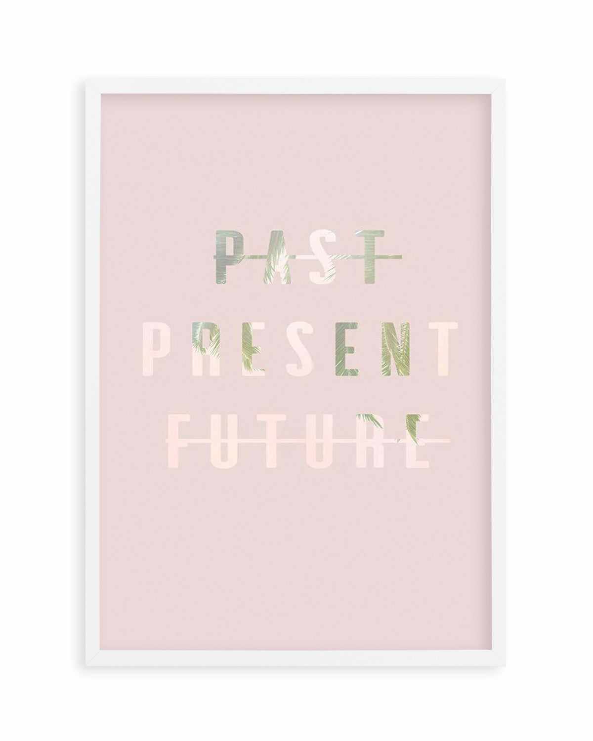 Past Present Future | Blush Art Print