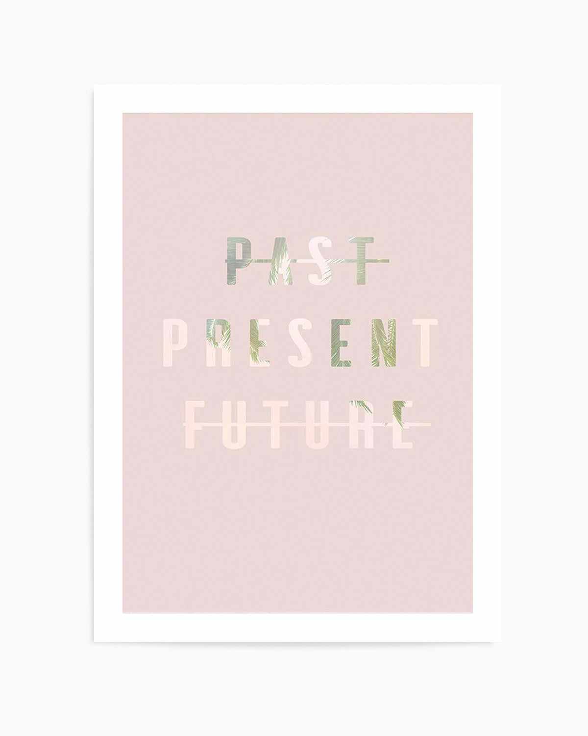 Past Present Future | Blush Art Print