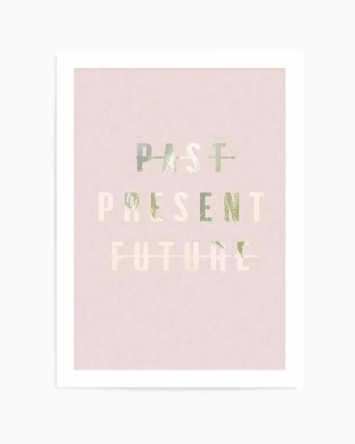Past Present Future | Blush Art Print from Olive et Oriel where you can shop wallpaper and artworks online