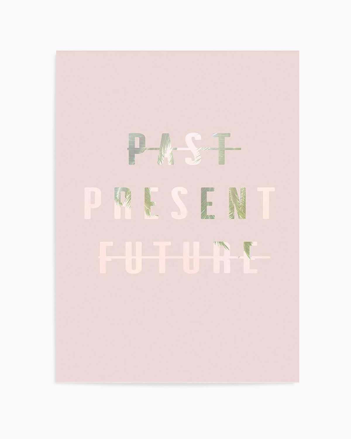 Past Present Future | Blush Art Print