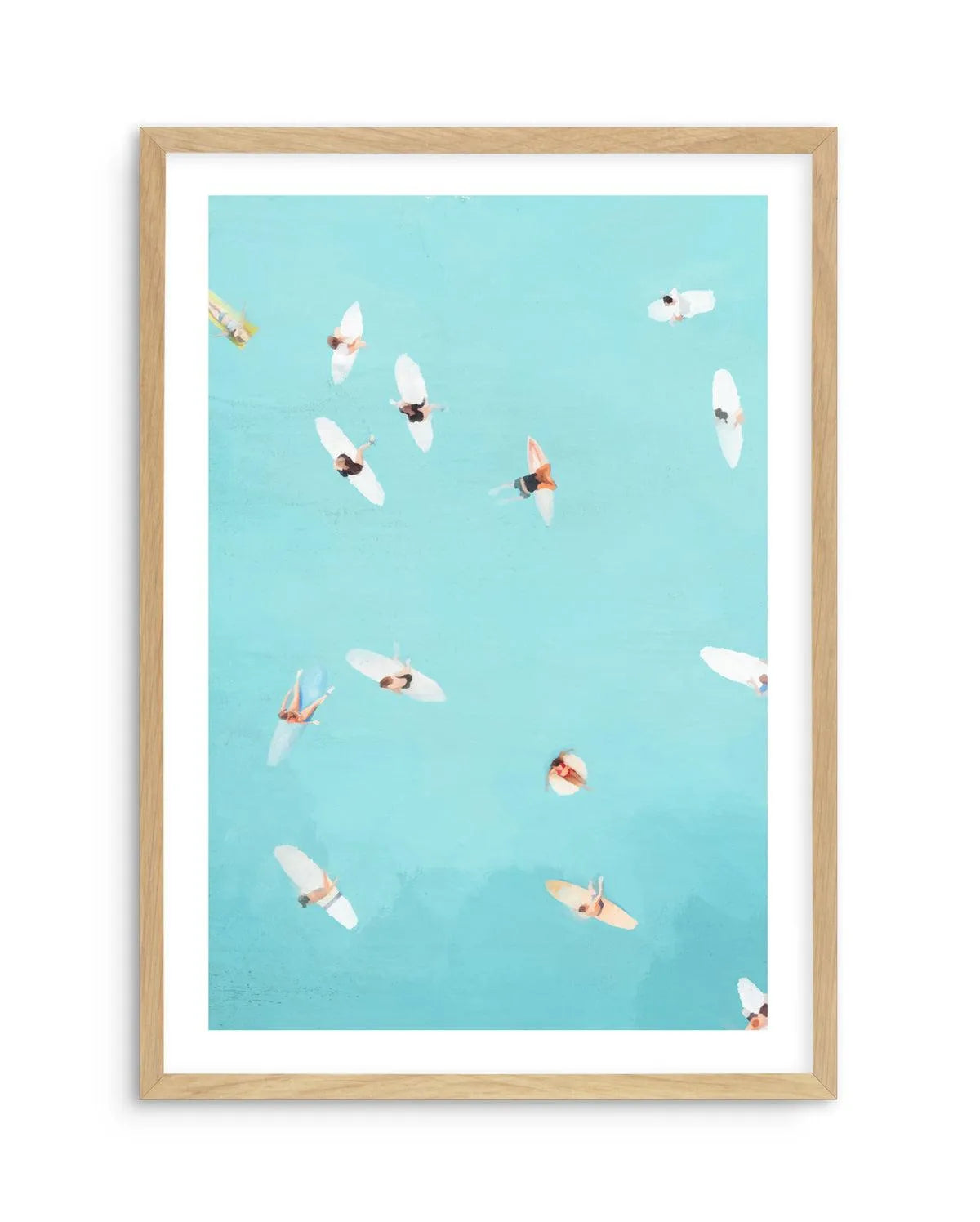 Past the Break I Art Print-PRINT-Olive et Oriel-Jess Mckinnon-A5 | 5.8" x 8.3" | 14.8 x 21cm-Oak-With White Border-Buy-Australian-Art-Prints-Online-with-Olive-et-Oriel-Your-Artwork-Specialists-Austrailia-Decorate-With-Coastal-Photo-Wall-Art-Prints-From-Our-Beach-House-Artwork-Collection-Fine-Poster-and-Framed-Artwork