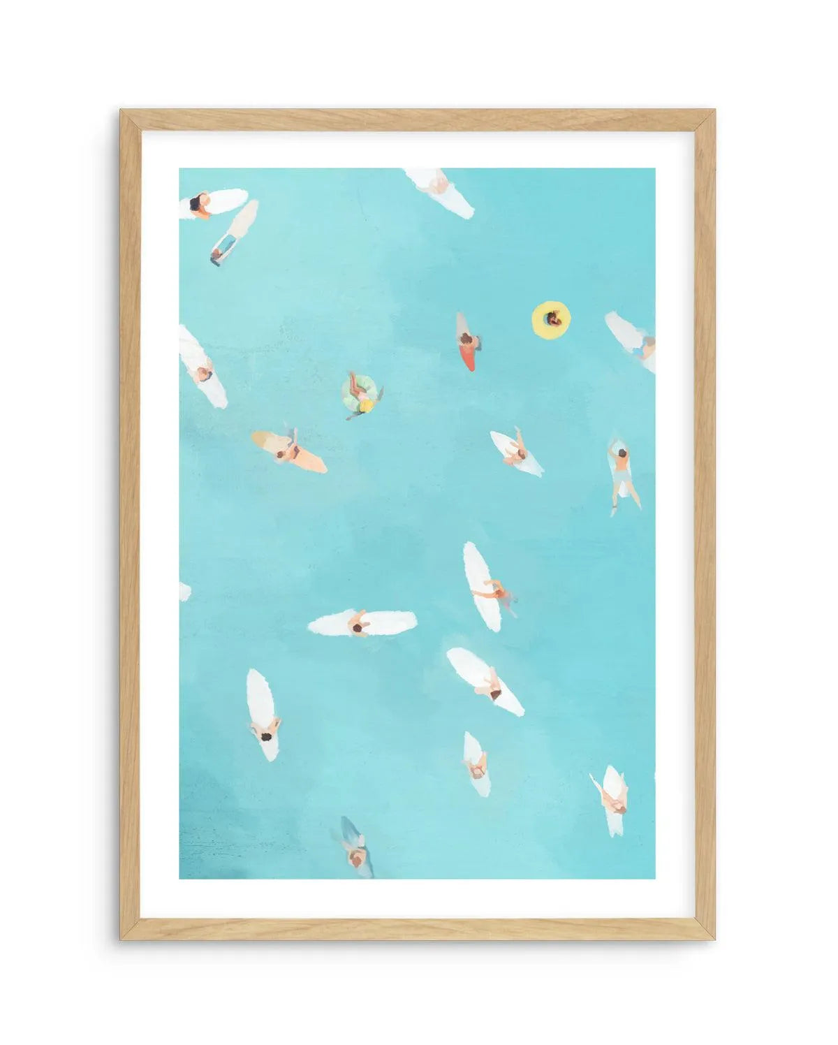 Past the Break II Art Print-PRINT-Olive et Oriel-Jess Mckinnon-A5 | 5.8" x 8.3" | 14.8 x 21cm-Oak-With White Border-Buy-Australian-Art-Prints-Online-with-Olive-et-Oriel-Your-Artwork-Specialists-Austrailia-Decorate-With-Coastal-Photo-Wall-Art-Prints-From-Our-Beach-House-Artwork-Collection-Fine-Poster-and-Framed-Artwork