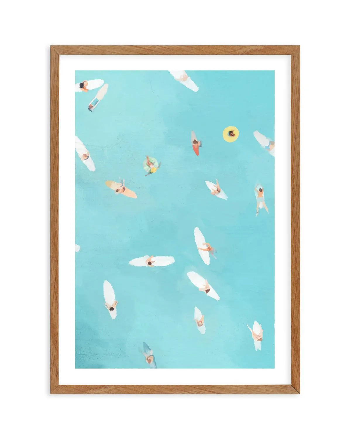 Past the Break II Art Print-PRINT-Olive et Oriel-Jess Mckinnon-50x70 cm | 19.6" x 27.5"-Walnut-With White Border-Buy-Australian-Art-Prints-Online-with-Olive-et-Oriel-Your-Artwork-Specialists-Austrailia-Decorate-With-Coastal-Photo-Wall-Art-Prints-From-Our-Beach-House-Artwork-Collection-Fine-Poster-and-Framed-Artwork