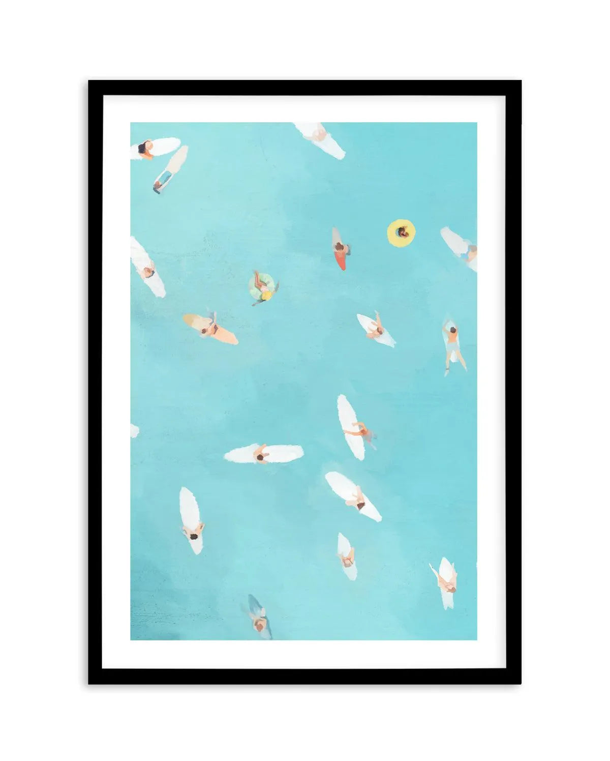 Past the Break II Art Print-PRINT-Olive et Oriel-Jess Mckinnon-A5 | 5.8" x 8.3" | 14.8 x 21cm-Black-With White Border-Buy-Australian-Art-Prints-Online-with-Olive-et-Oriel-Your-Artwork-Specialists-Austrailia-Decorate-With-Coastal-Photo-Wall-Art-Prints-From-Our-Beach-House-Artwork-Collection-Fine-Poster-and-Framed-Artwork