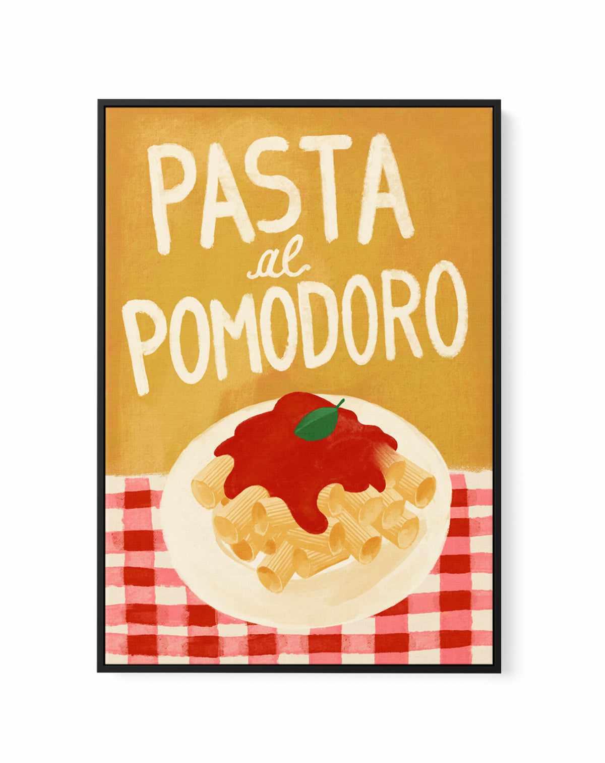 Pasta al Pamodoro by Marco Marella | Framed Canvas Art Print from Olive et Oriel where you can shop wallpaper and artworks online