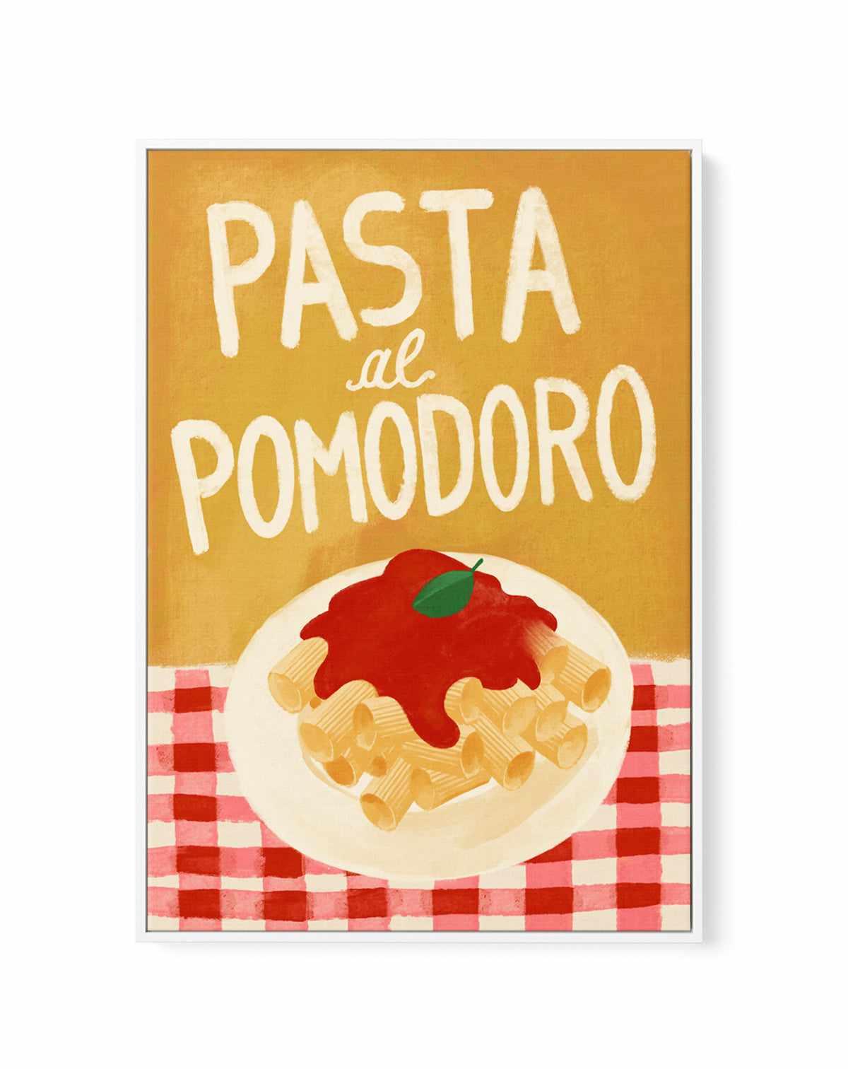 Pasta al Pamodoro by Marco Marella | Framed Canvas Art Print from Olive et Oriel where you can shop wallpaper and artworks online