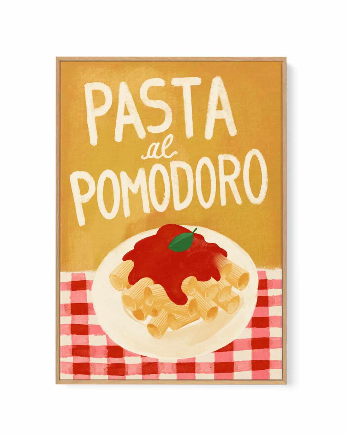 Pasta al Pamodoro by Marco Marella | Framed Canvas Art Print from Olive et Oriel where you can shop wallpaper and artworks online