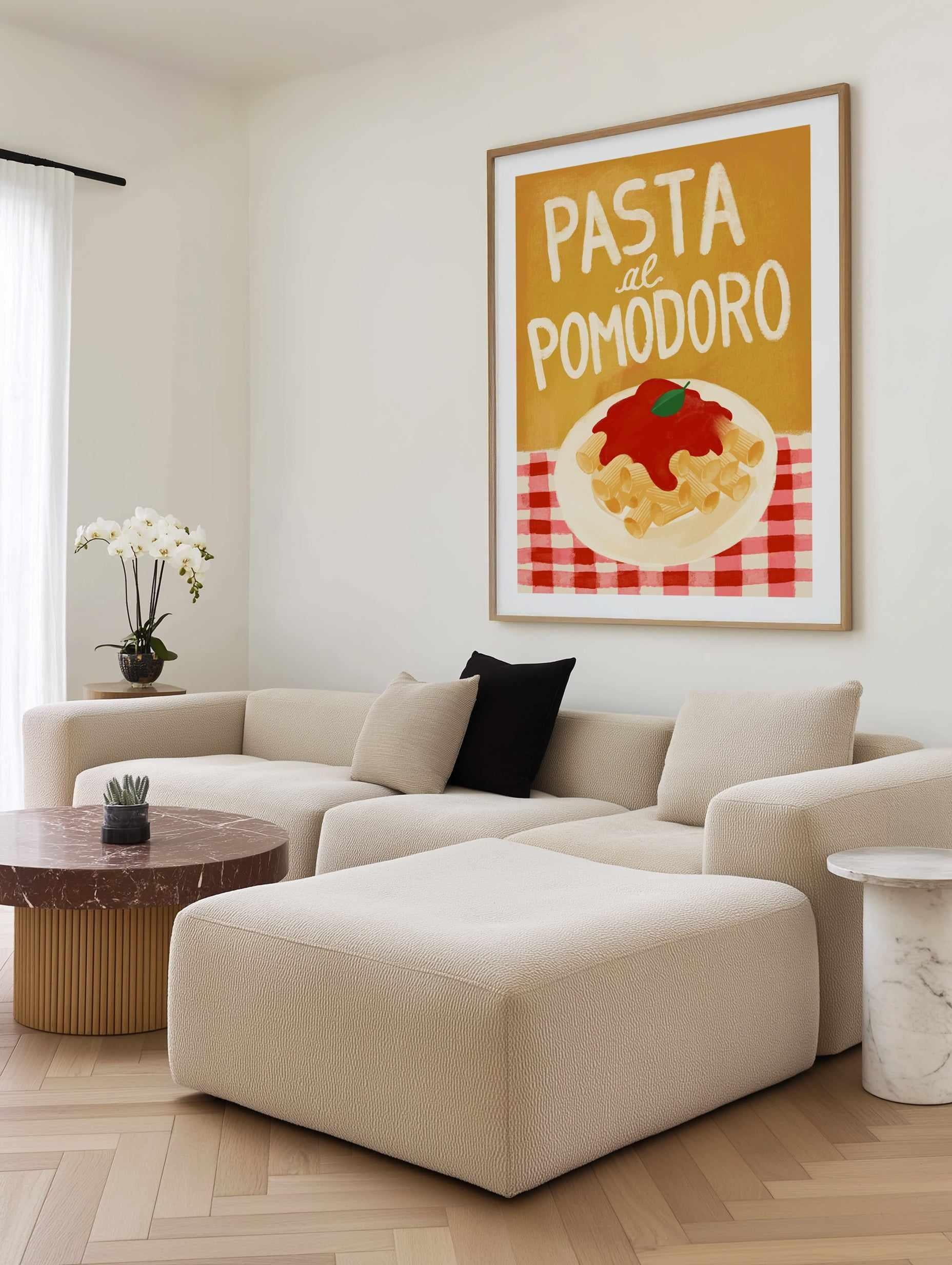 Pasta al Pamodoro by Marco Marella | Art Print from Olive et Oriel where you can shop wallpaper and artworks online
