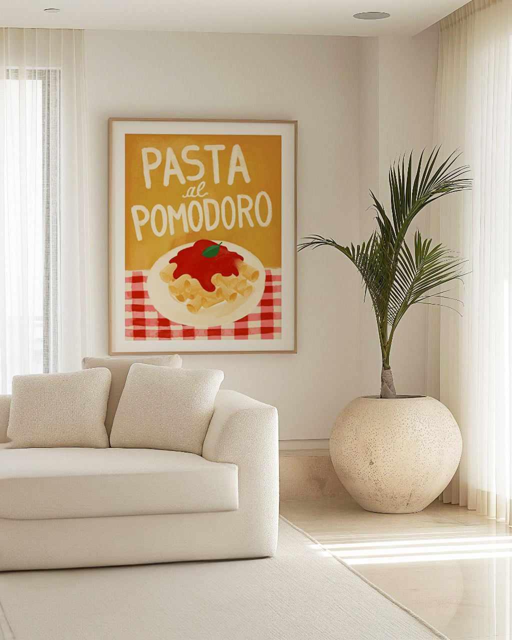 Pasta al Pamodoro by Marco Marella | Art Print from Olive et Oriel where you can shop wallpaper and artworks online