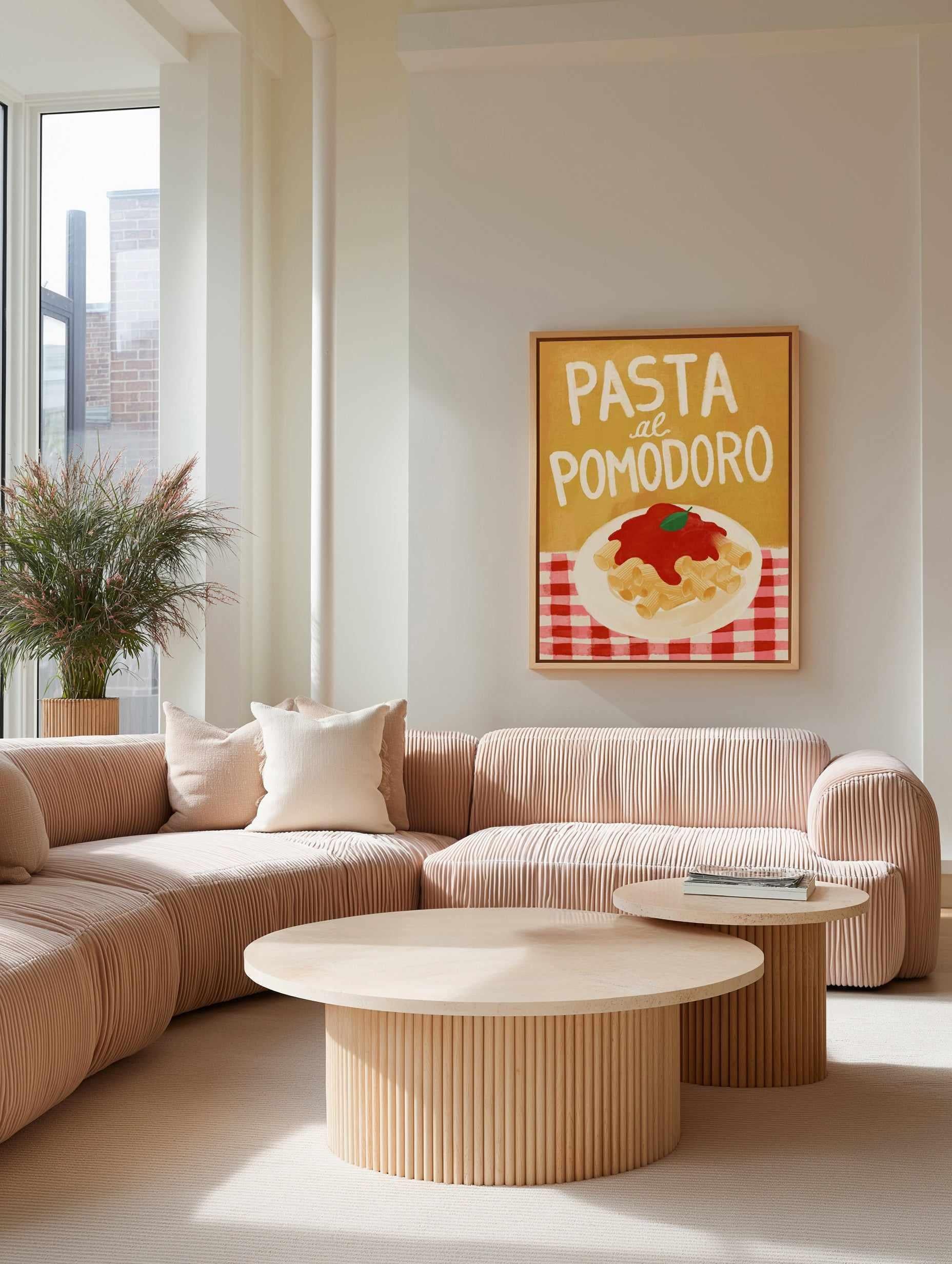 Pasta al Pamodoro by Marco Marella | Framed Canvas Art Print from Olive et Oriel where you can shop wallpaper and artworks online