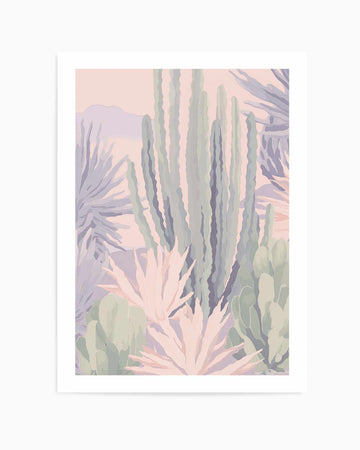 Pastel Cactus | Art Print from Olive et Oriel where you can shop wallpaper and artworks online