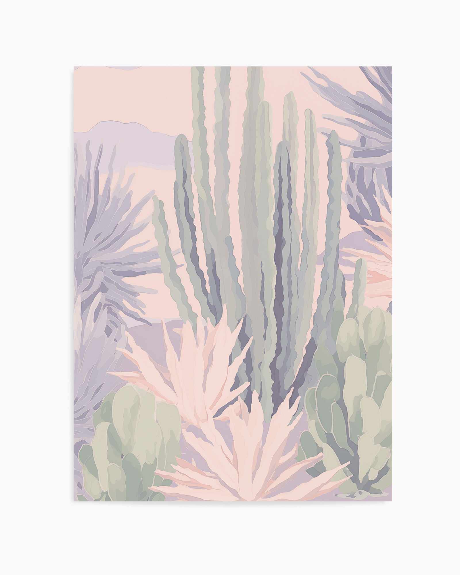 Pastel Cactus | Art Print