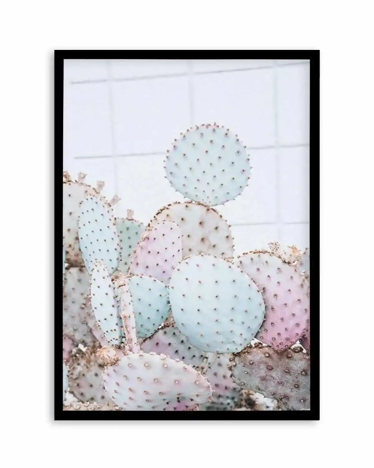 Pastel Cactus I Art Print from Olive et Oriel where you can shop wallpaper and artworks online