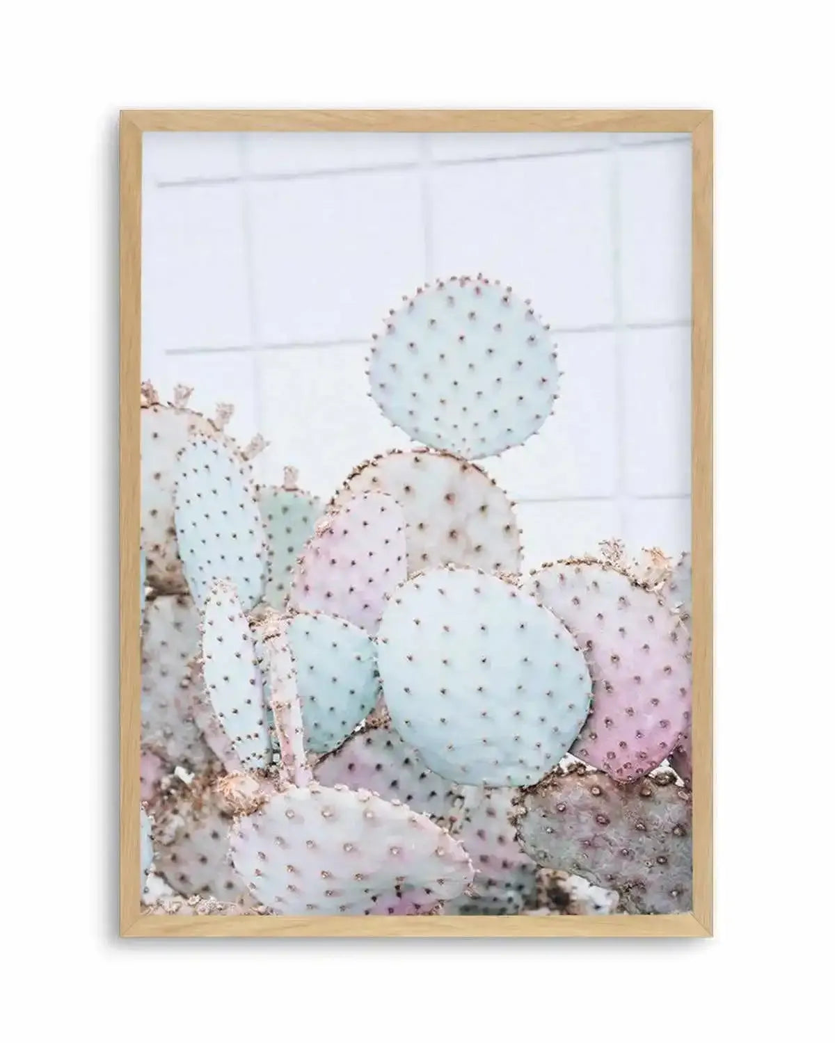 Pastel Cactus I Art Print from Olive et Oriel where you can shop wallpaper and artworks online