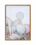 Pastel Cactus I Art Print