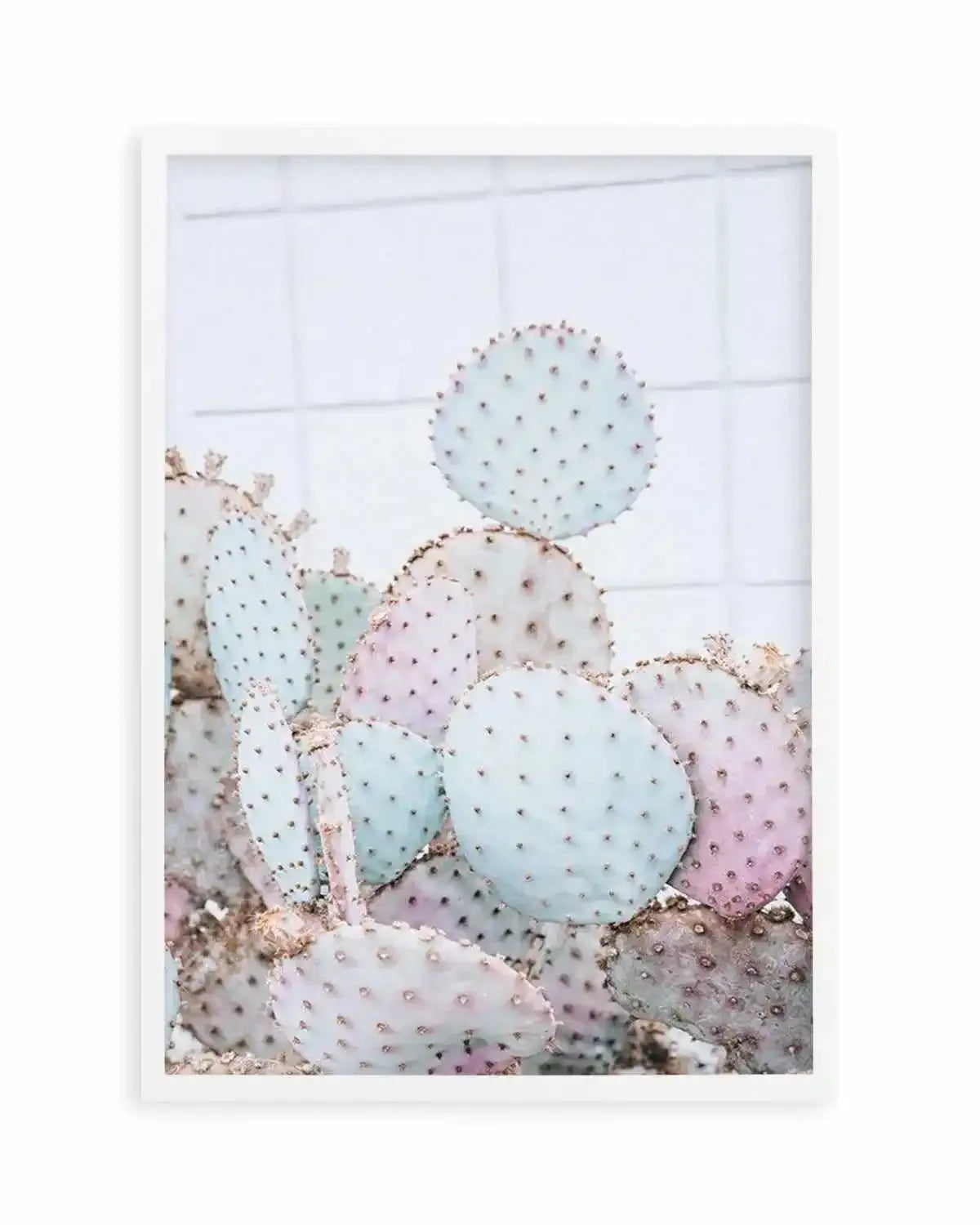 Pastel Cactus I Art Print from Olive et Oriel where you can shop wallpaper and artworks online