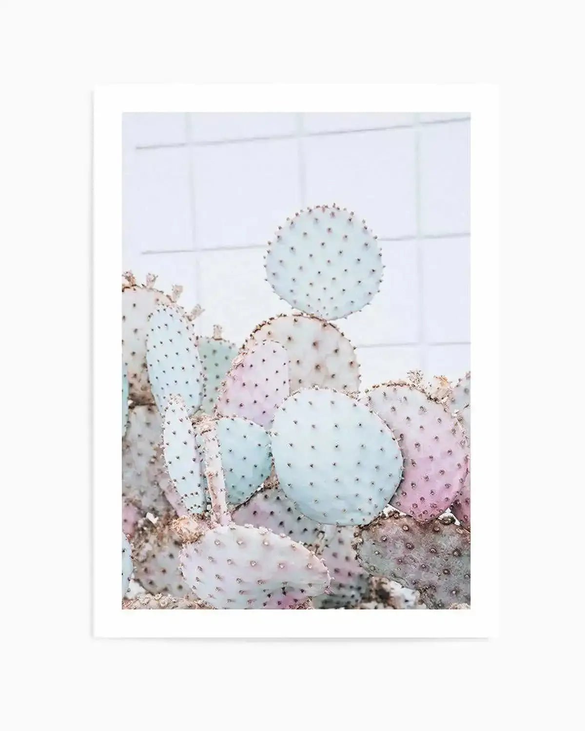 Pastel Cactus I Art Print from Olive et Oriel where you can shop wallpaper and artworks online