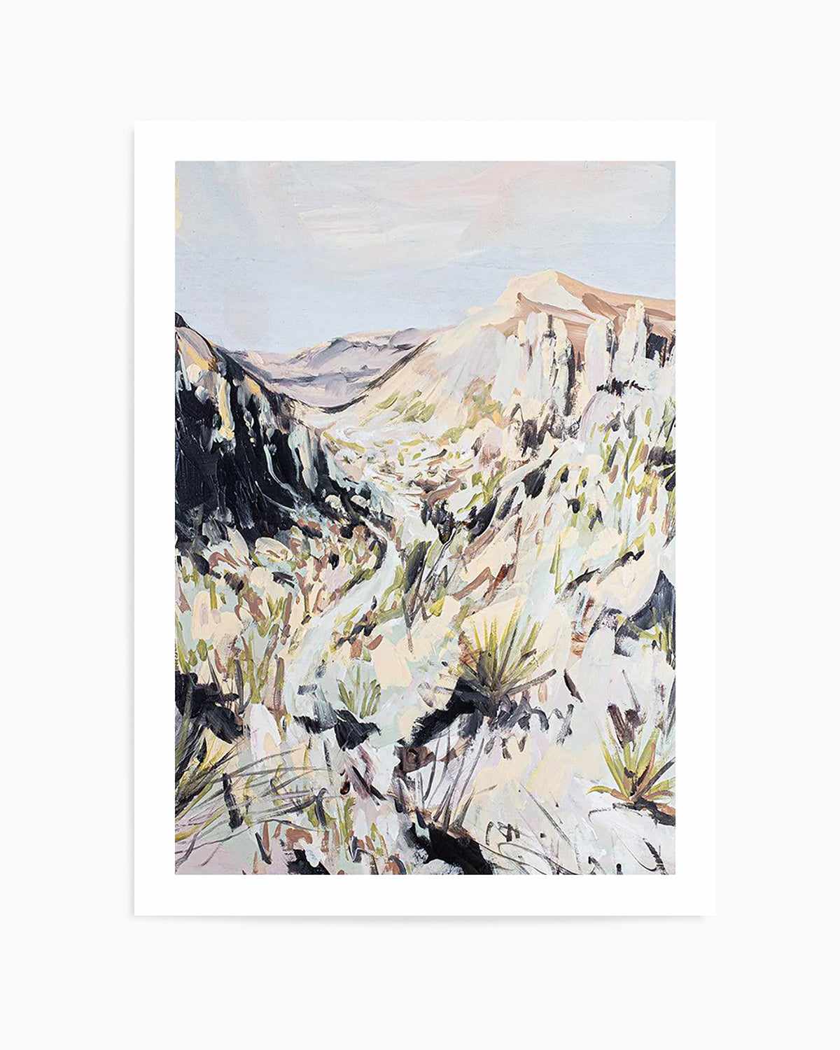 Pastel Desert by Meredith O'Neal Art Print