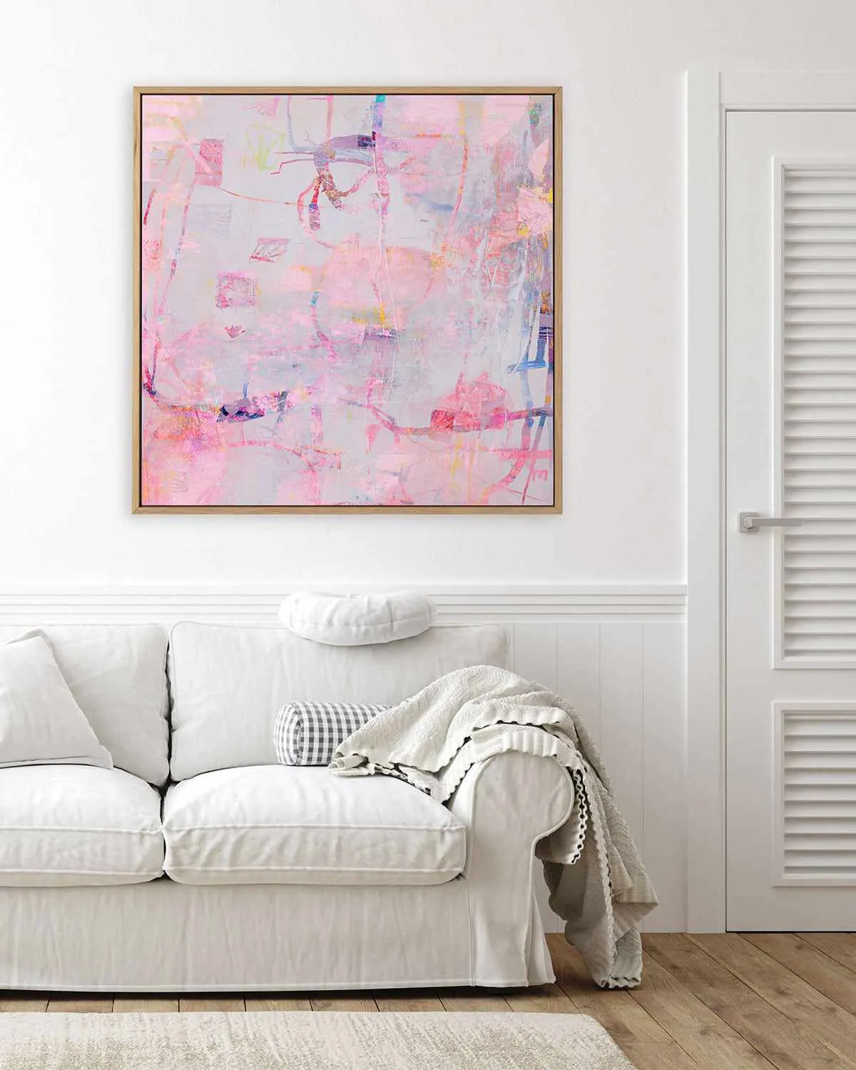 Pastel Glow by Antonia Tzenova | Framed Canvas Art Print from Olive et Oriel where you can shop wallpaper and artworks online